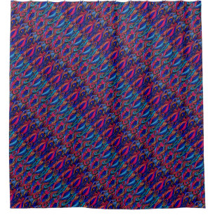 Wool Topped paisley Duschvorhang