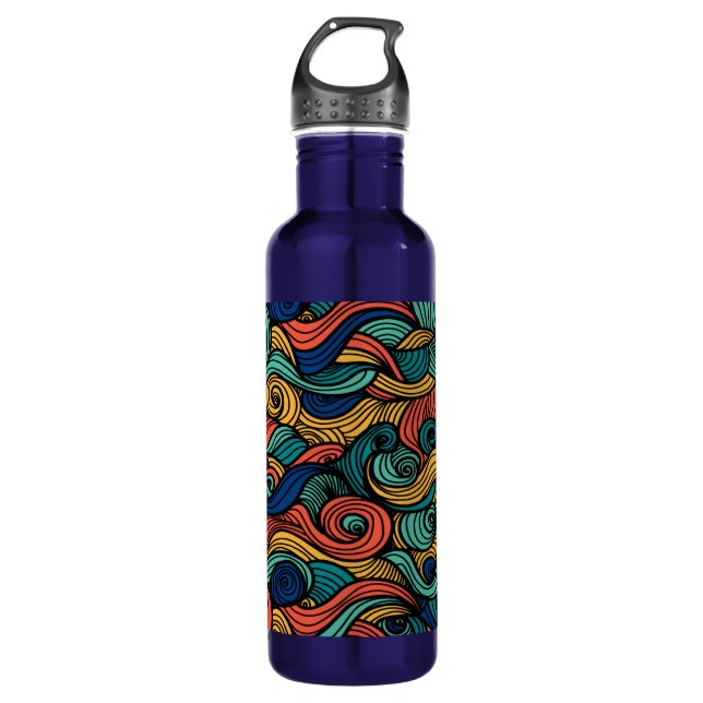 Wool Topped paisley Edelstahlflasche (Vorderseite)