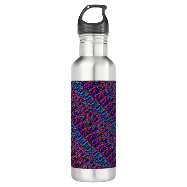 Wool Topped paisley Edelstahlflasche (Vorderseite)