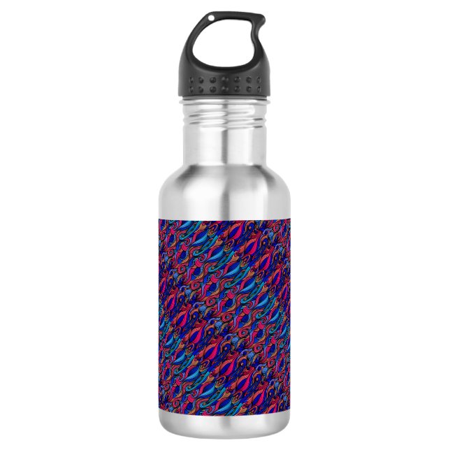 Wool Topped paisley Edelstahlflasche (Vorderseite)