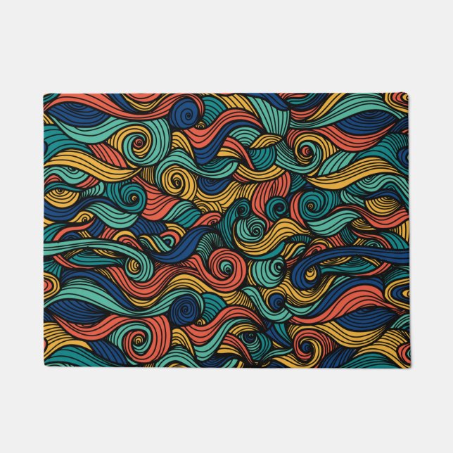 Wool Topped paisley Fußmatte (Vorderseite)