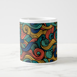 Wool Topped paisley Jumbo-Tasse