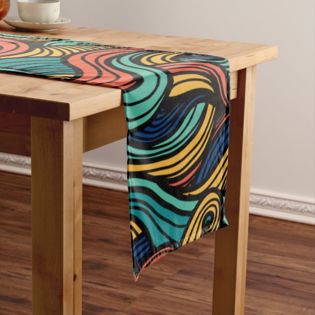 Wool Topped paisley Kurzer Tischläufer (Beispiel)