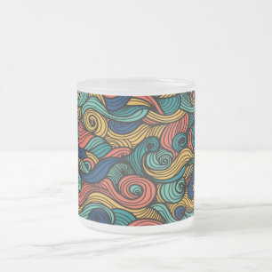 Wool Topped paisley Mattglastasse