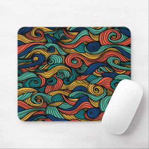 Wool Topped paisley Mousepad