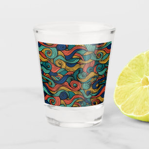 Wool Topped paisley Schnapsglas