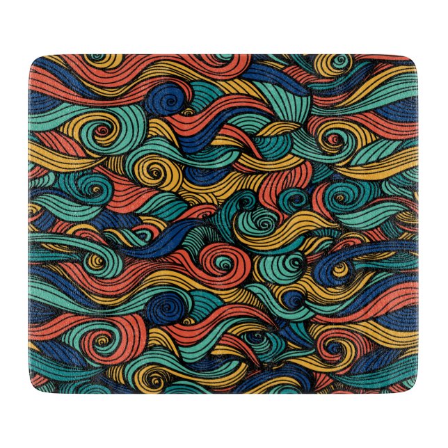 Wool Topped paisley Schneidebrett (Vorderseite)