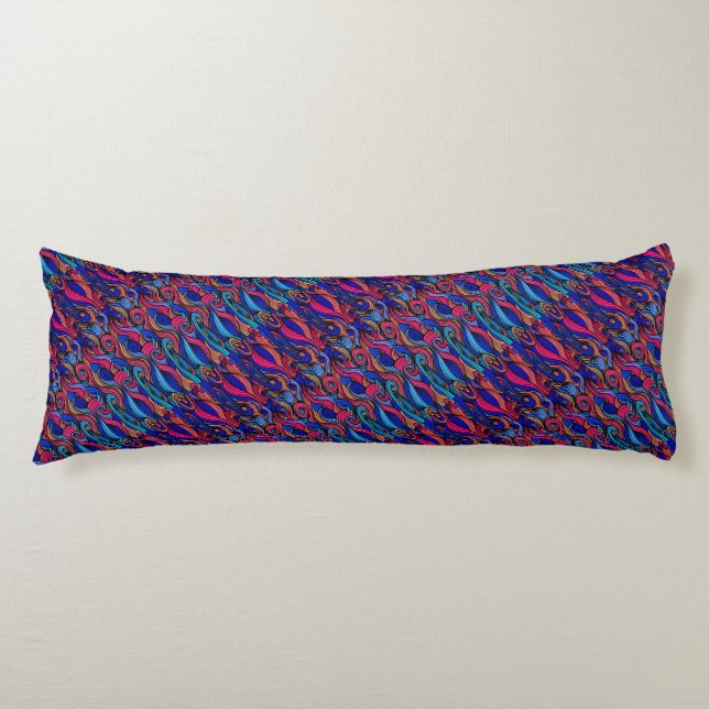 Wool Topped paisley Seitenschläferkissen (Vorderseite)