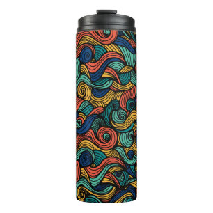 Wool Topped paisley Thermosbecher
