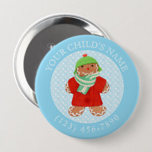 WOOLIE GINGERBRAD Child ID Button - Blau