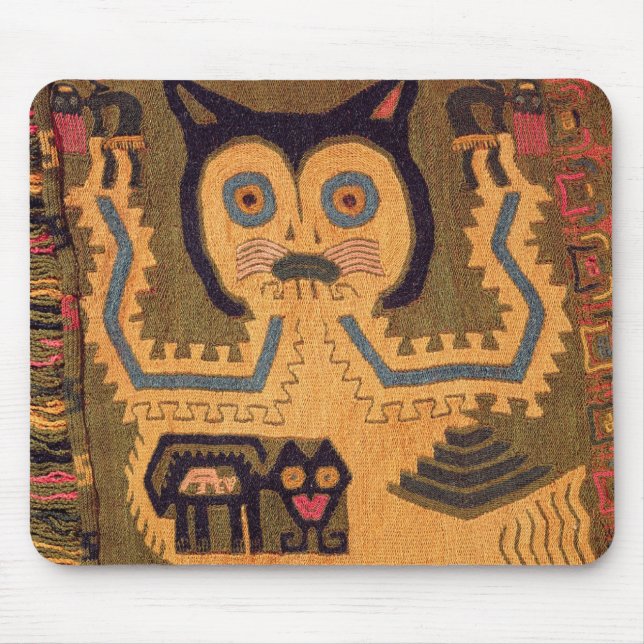 Woollen Zahl eines Jaguars, Paracas Kultur Mousepad (Vorne)