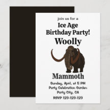 Woolmammut Eiszeit Geburtstag