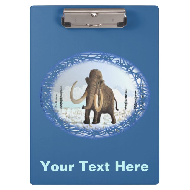 Wooly Mammoth Klemmbrett (Vorderseite)