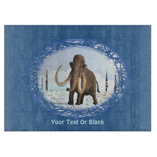 Wooly Mammoth Schneidebrett (Vorderseite)
