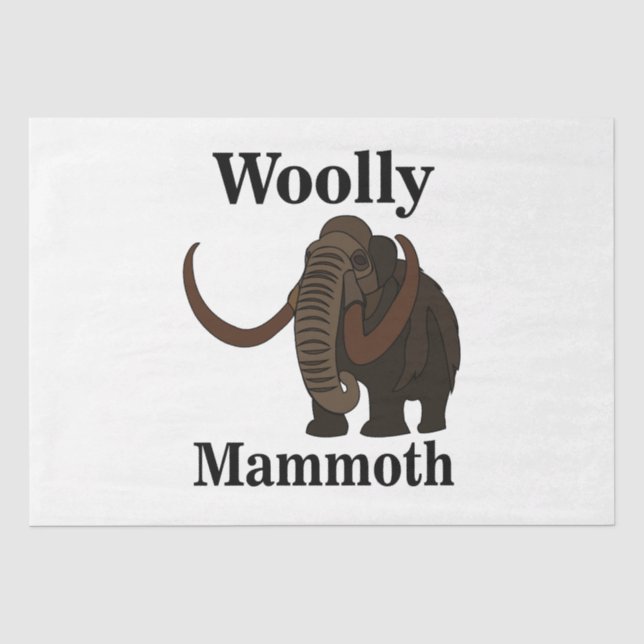 Wooly Mammoth Seidenpapier (Vorderseite)
