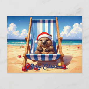 Wooly Wombat Weihnachtsmannmütze Frohe Weihnachten