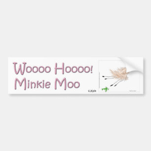 Wooo Hooo Minkie MOO Autoaufkleber