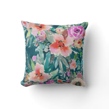 WOOT buntes tropisches BlumenAquarell