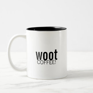 woot, KAFFEE! Zweifarbige Tasse