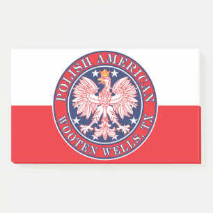 Wooten Wells Texas Polnischer Adler Post-it Klebezettel