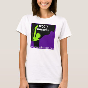 Wootkaraoke Logo, WOOT! , Karaoke, www.wootkarao T-Shirt