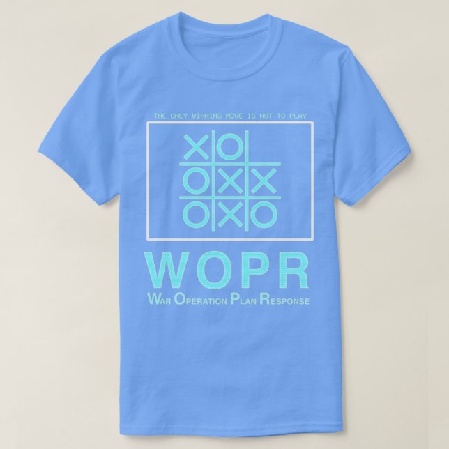 WOPR Inspiriert durch Kriegsspiele T-Shirt (Design vorne)