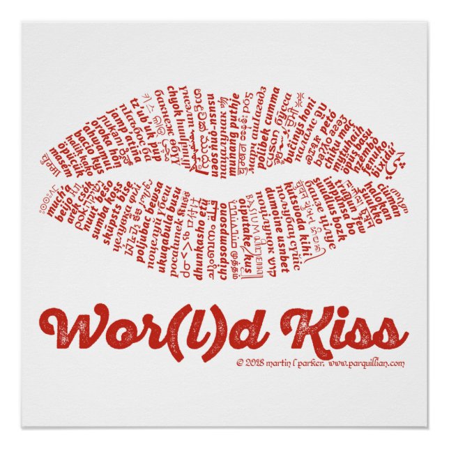 Wor(l)d Kiss Poster (Vorderseite)
