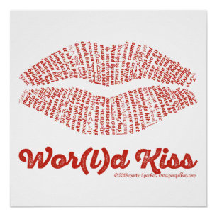 Wor (L) d Kuss-Plakat Poster
