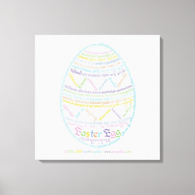 Wor(l) d Ostereier Canvas Print Leinwanddruck (Vorderseite)