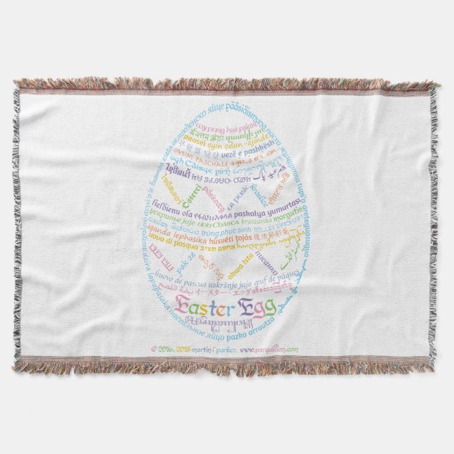 Wor(l) d Ostereier-Knochenfleck Decke (Vorderseite)