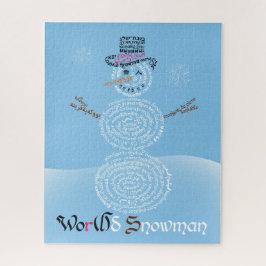 Wor(l)d Snowman Puzzle