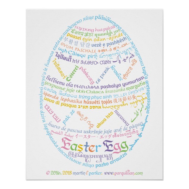 Wor(l) Ostereier-Poster Poster (Vorderseite)