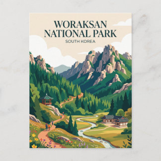 Woraksan-Nationalpark Südkorea Postkarte