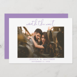 Worauf wartet das Wait Wedding Foto Script Moderne Save The Date