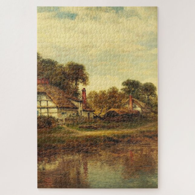 Worcester Cottages von Leader Benjamin Williams (Vertikal)