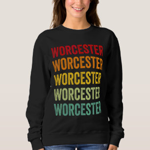 Worcester County Maryland Regenbogen-Text-Design Sweatshirt