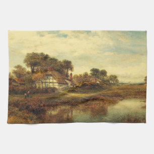 Worcester-Hütten von Leader Benjamin Williams Geschirrtuch