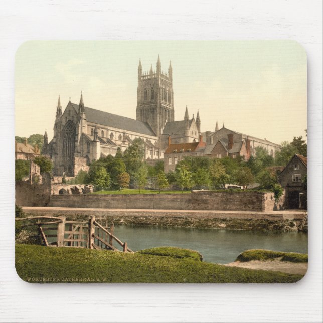 Worcester-Kathedrale II, Worcestershire, England Mousepad (Vorne)