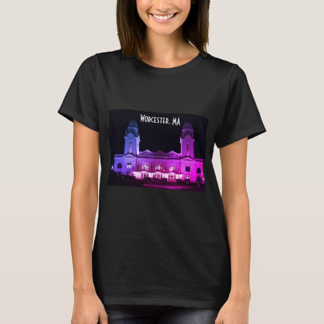 Worcester, MASS - Historische Architektur T-Shirt (Vorderseite)
