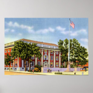 Worcester Massachusetts Lincoln Square Boys Club Poster