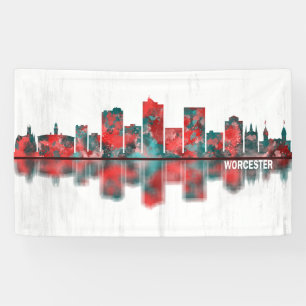 Worcester Massachusetts Skyline Banner