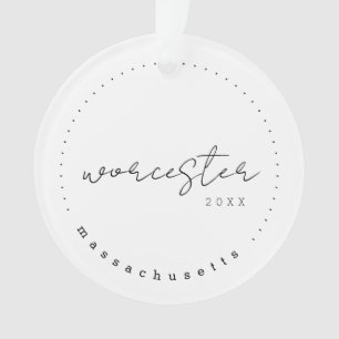 Worcester, Massachusetts Travel Vereinigte Staaten Ornament