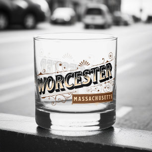 Worcester, Massachusetts Whiskyglas