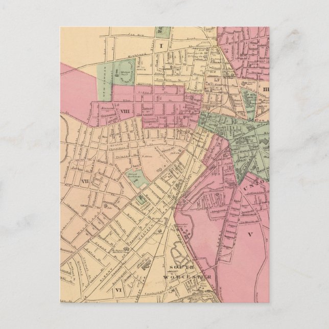 Worcester Postkarte (Vorderseite)
