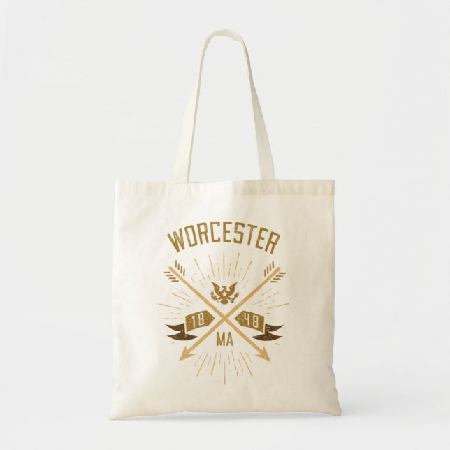 Worcester - Worcester MA Heimat Pride Hipster Vi Tragetasche (Vorne)