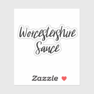 Worcestershire Sauce-Speichersticker Aufkleber