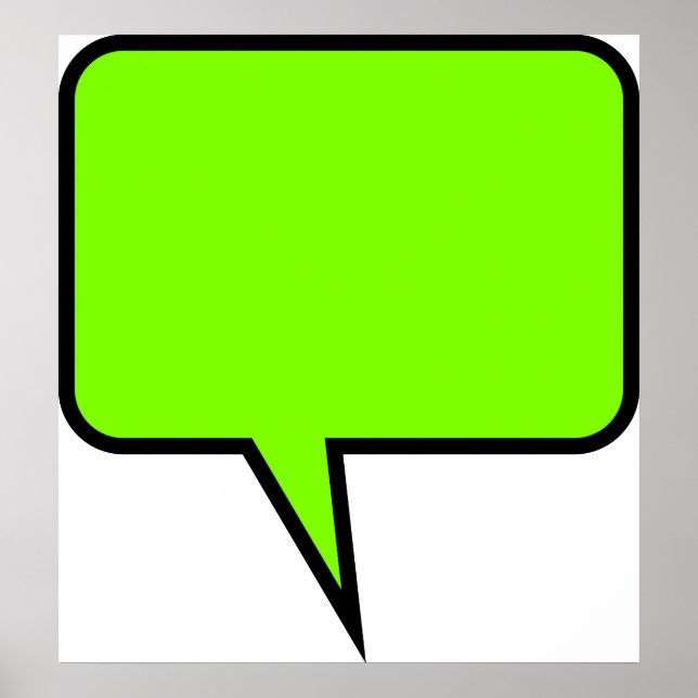 Word Balloon Poster (Vorne)