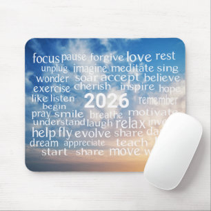 Word Cloud 2026 zu Sky Mousepad