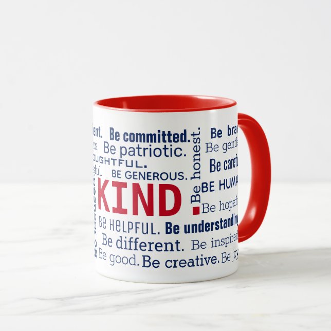 Word Cloud inspiriert Wörter Tasse (VorderseiteRechts)