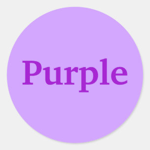 Word couleur violet sur les stickers Lavender
